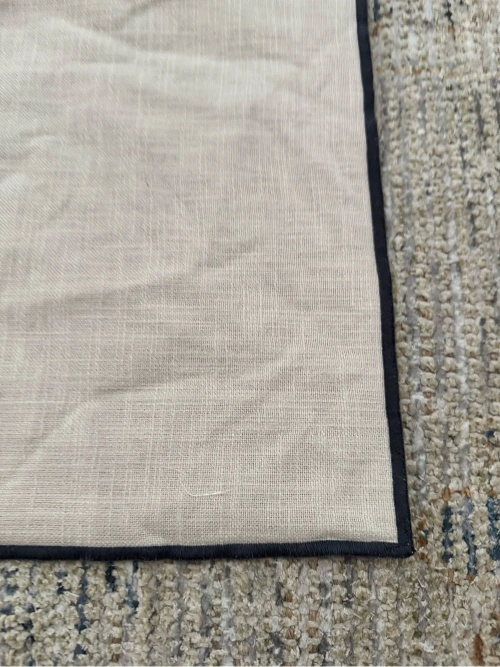 Crate & Barrel Ori Moonbeam‎ Cotton Throw Pillow Cover 22” x 15”